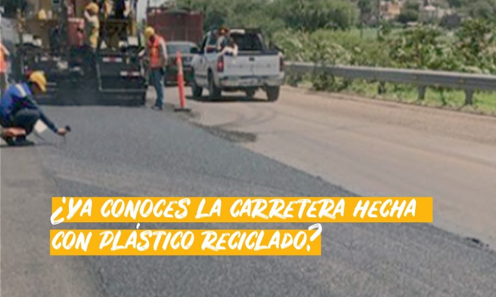 ¿Una carretera de plástico reciclado?