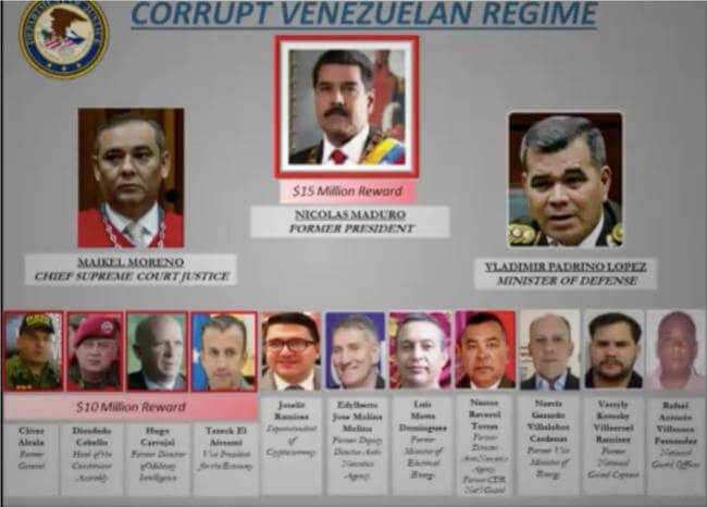 En este momento estás viendo EEUU ofrece 15 millones de dólares por captura de Maduro
