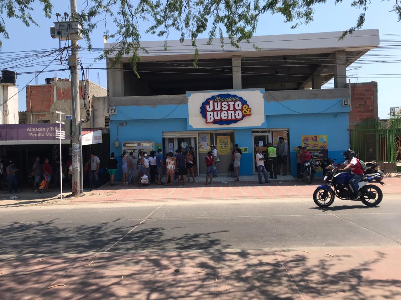 Santa Marta anticipó toque de queda por aglomeraciones de personas en supermercados ante cuarentena nacional