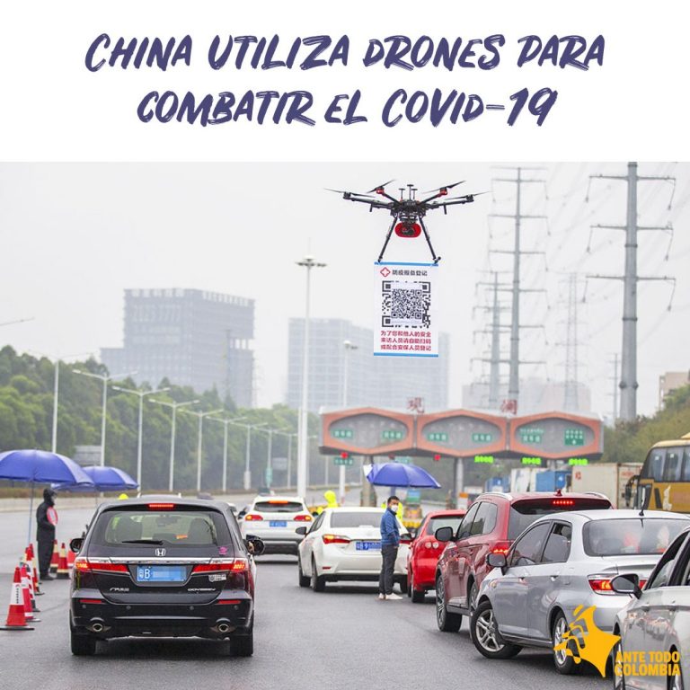 China utiliza drones ante la amenaza que representa el Covid-19