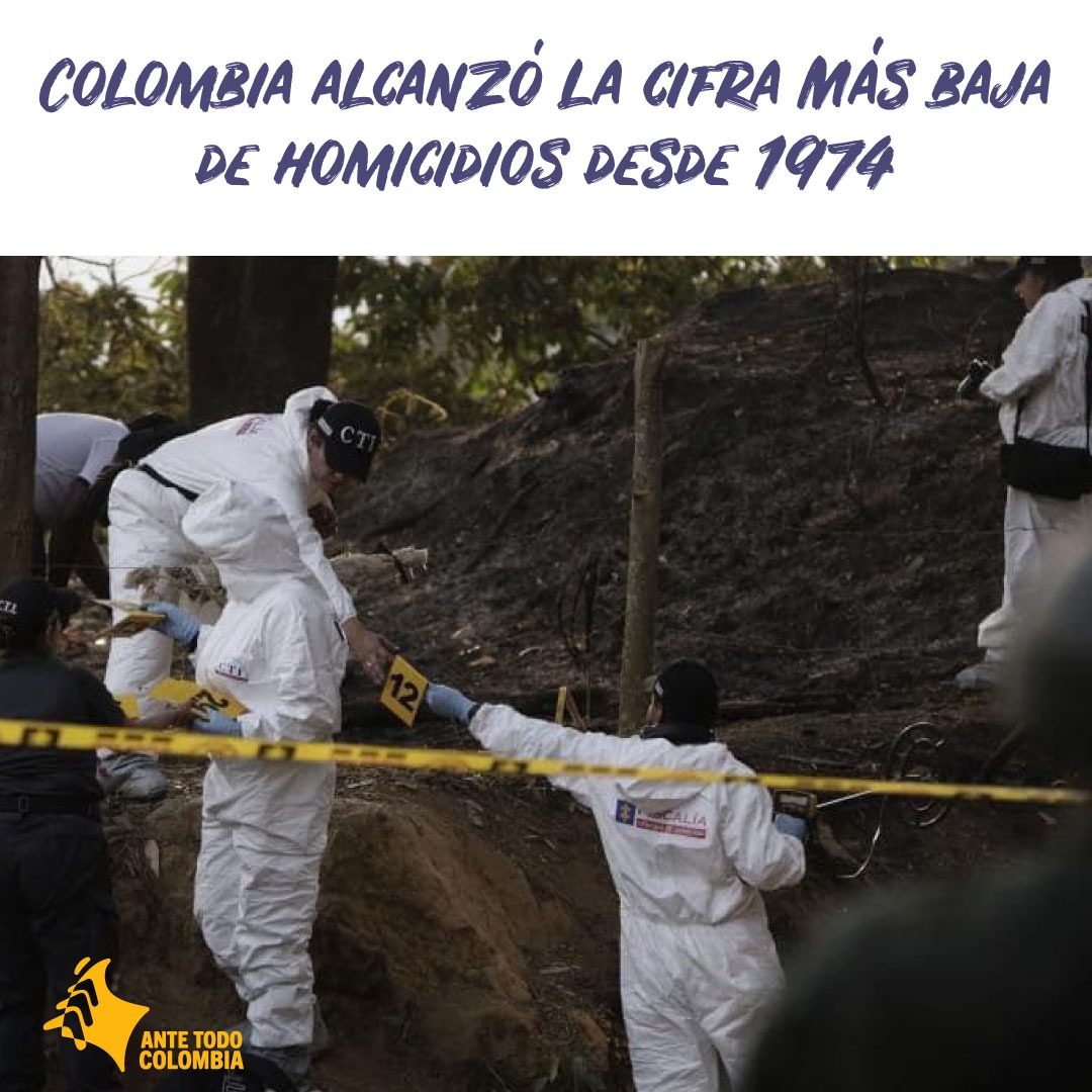 En este momento estás viendo Reducción histórica de homicidios en Colombia
