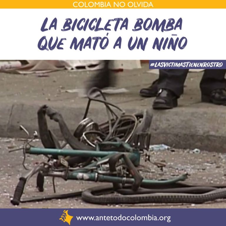 La bicicleta bomba de las FARC que mató a un niño